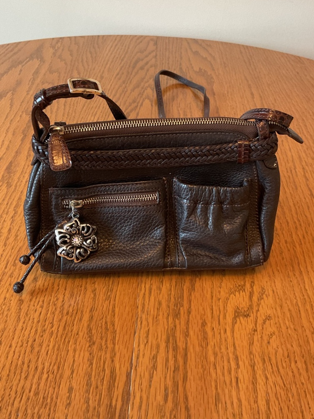 Vintage Brighton Leather Crossbody Purse.